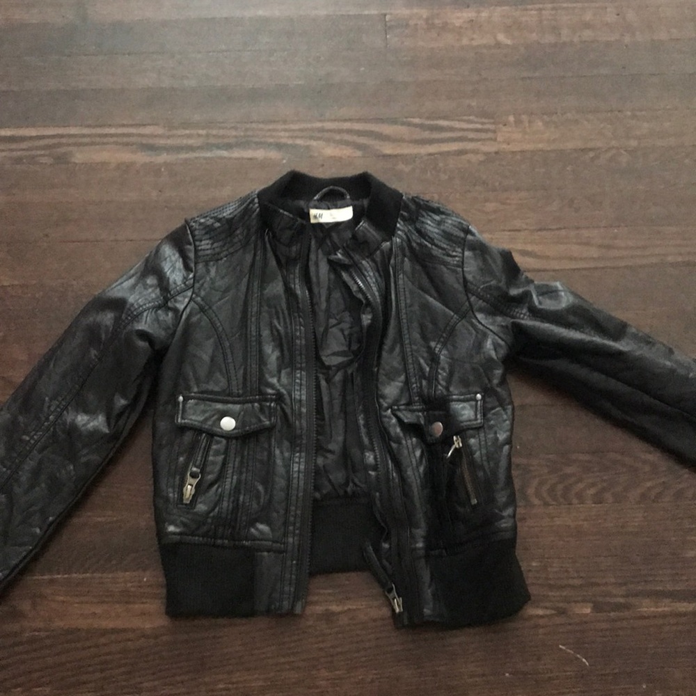 Faux leather jacket